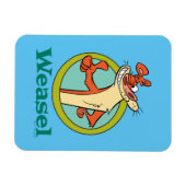 ワイゼルサムスアップキャラクターグラフィック マグネット (横)