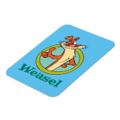 ワイゼルサムスアップキャラクターグラフィック マグネット (左側)