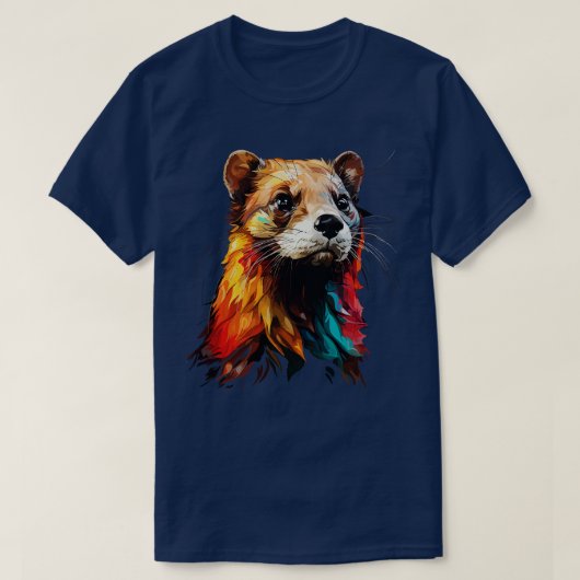 ワイゼルレインボー Tシャツ (デザイン正面)