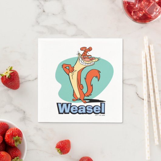 ワイゼル誇りを持ったキャラクターグラフィック スタンダードカクテルナプキン (インサイチュ)