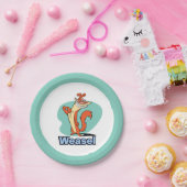 ワイゼル誇りを持ったキャラクターグラフィック ペーパープレート (パーティー)