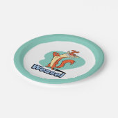 ワイゼル誇りを持ったキャラクターグラフィック ペーパープレート (アングル)