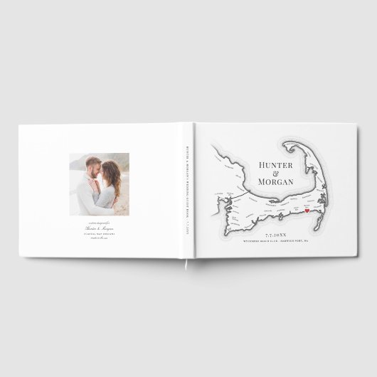 ワイチミアビーチクラブケープコッド結婚ズ ゲストブック (全面)