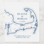 ワイチミヤ行き先結婚式 ワインラベル (シングルラベル)