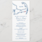 ワイチメアケープコッド海軍の目的地の結婚式 プログラム (正面)