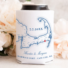 ワイチメアハリッジポートケープコッド結婚式の引き出物 缶クーラー