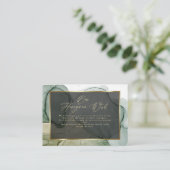 ワイトリッチ自然グリーン液体抽象芸術 エンクロージャーカード (スタンド正面)