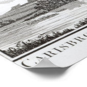 ワイト島のカリスブルック城 ポスター (角)