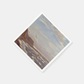 ワイト島のモーニングシーショア スタンダードカクテルナプキン (角)