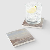 ワイト島のモーニングシーショア ストーンコースター (横)