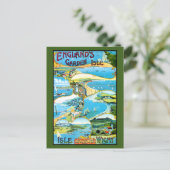 ワイト島の旅行ポスター ポストカード (スタンド正面)