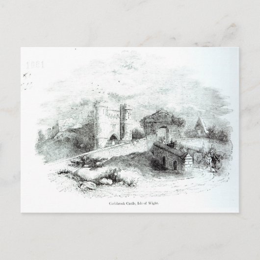 ワイト島カリスブルック城 ポストカード (正面)