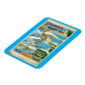 ワイト島，イングランド，ガーデン島，旅行 マグネット (左側)