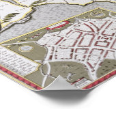 ワイト島、ジョドクス・ホンディウス刻印 ポスター (角)