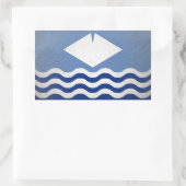 ワイト島 長方形シール (バッグ)