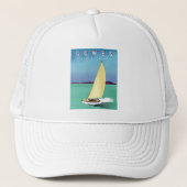 ワイト旅行のカウズisleポスタープリント。 キャップ (正面)