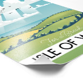 ワイト旅行のポスターの島。 フォトプリント            (角)