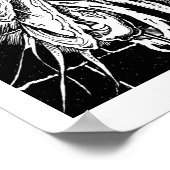 "ワイト" -イラストレーションbyトレイシー・レスチ ポスター (角)