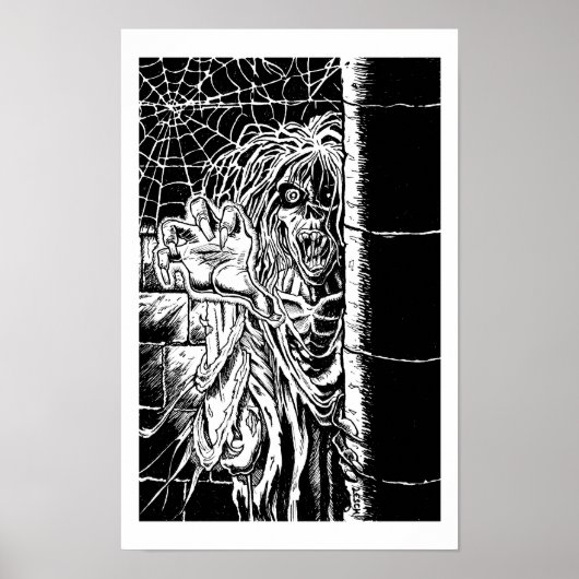 "ワイト" -イラストレーションbyトレイシー・レスチ ポスター (正面)