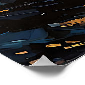 ワイドアシーケープゴールデン地中海のサンセット ポスター (角)