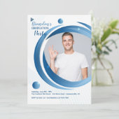 ワイドサークル卒業パーティーフォト招待状 招待状 (スタンド正面)