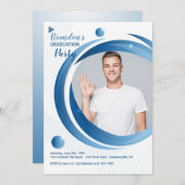 ワイドサークル卒業パーティーフォト招待状 招待状 (正面/裏面)