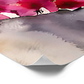 ワイドシースケープパープル地中海のセレニティ ポスター (角)