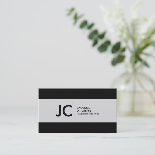 ワイドスクリーンの映画館のモダンなモノグラムのプロフェッショナル 名刺 (スタンド正面)