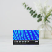 ワイドスクリーンの147 -波状の青 名刺 (スタンド正面)