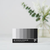 ワイドスクリーンの162 -色のブレンド-黒への白 名刺 (スタンド正面)