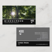 ワイドスクリーンの228 -木を通した日曜日 名刺 (正面/裏面)