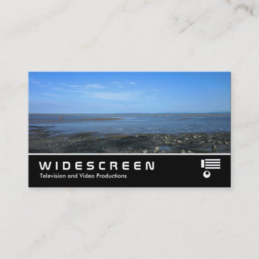 ワイドスクリーンの343 - Penarth IIのSevernの河口 名刺 (正面)