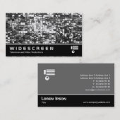 ワイドスクリーンの406 -抽象的なモザイク 名刺 (正面/裏面)