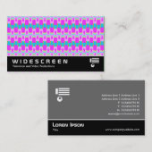 ワイドスクリーンカラフル255 – 幾何学模様 名刺 (正面/裏面)