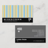 ワイドスクリーンストライプ0498 - 310515 (03) 名刺 (正面/裏面)