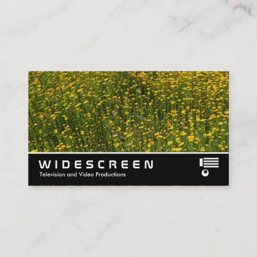 ワイドスクリーン0444 – 黄色のデイジー 名刺 (正面)
