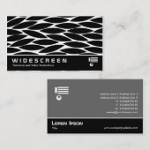 ワイドスクリーン0447 -葉抽象芸術 名刺 (正面/裏面)