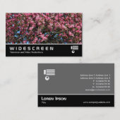 ワイドスクリーン0473 – ピンクのさくらんぼ 名刺 (正面/裏面)