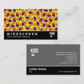 ワイドスクリーン0510 – 六角形パターン01 名刺 (正面/裏面)