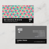 ワイドスクリーン0511 – 六角形パターン02 名刺 (正面/裏面)