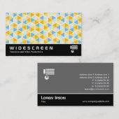 ワイドスクリーン0512 – 六角形パターン03 名刺 (正面/裏面)