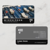 ワイドスクリーン0537 – ミキシングデスク 名刺 (正面/裏面)