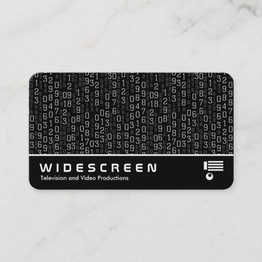 ワイドスクリーン0540 – カスケーディング番号 名刺 (正面)