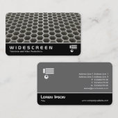 ワイドスクリーン0542 – ハニカム透視投影（暖） 名刺 (正面/裏面)