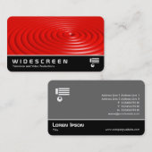 ワイドスクリーン0551 -リングや輪 – 赤 名刺 (正面/裏面)