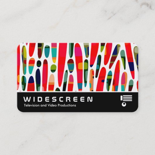 ワイドスクリーン0556 – カラーのコラージュされたスプラッシュ150222 名刺 (正面)