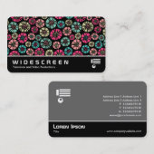 ワイドスクリーン0557 -抽象芸術花031023 名刺 (正面/裏面)