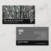 ワイドスクリーン157 – 雪の中の枝 名刺 (正面/裏面)