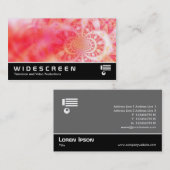 ワイドスクリーン171 – 時間の渦抽象芸術 名刺 (正面/裏面)