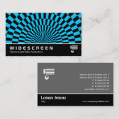 ワイドスクリーン195 -アールデコ 名刺 (正面/裏面)